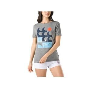 Vans Gray Heather Graphic Tee 2018 Vuso Poster Women's T-shirt Size M NWT